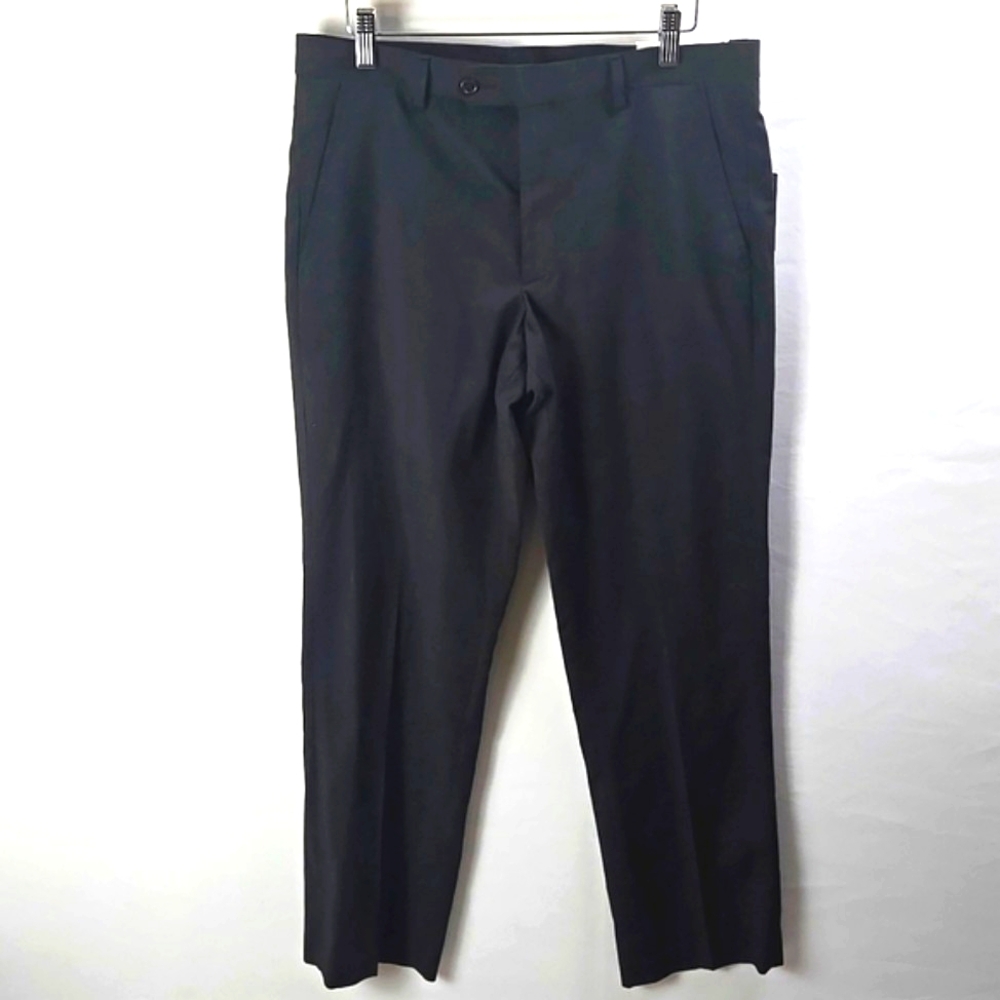 Britches by Samtex Men's Modern Fit Black Casual Dress‎ Pants Sz 32 X 30 - NWT